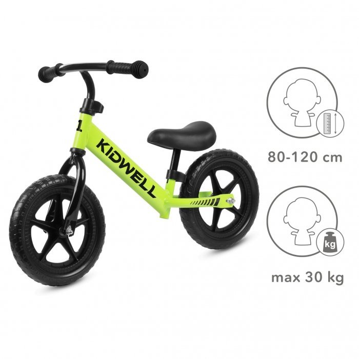 Bicicleta fara pedale Kidwell Rebel green – imaginea 4