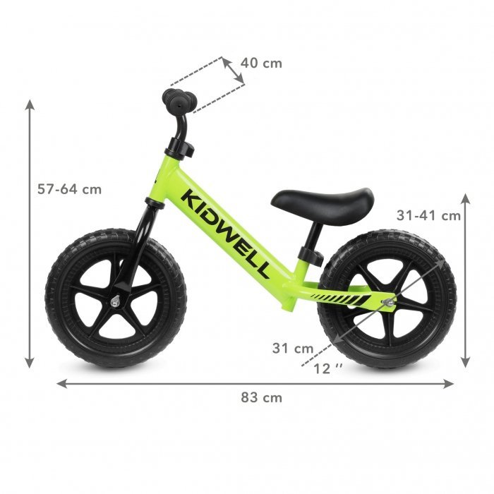 Bicicleta fara pedale Kidwell Rebel green – imaginea 5