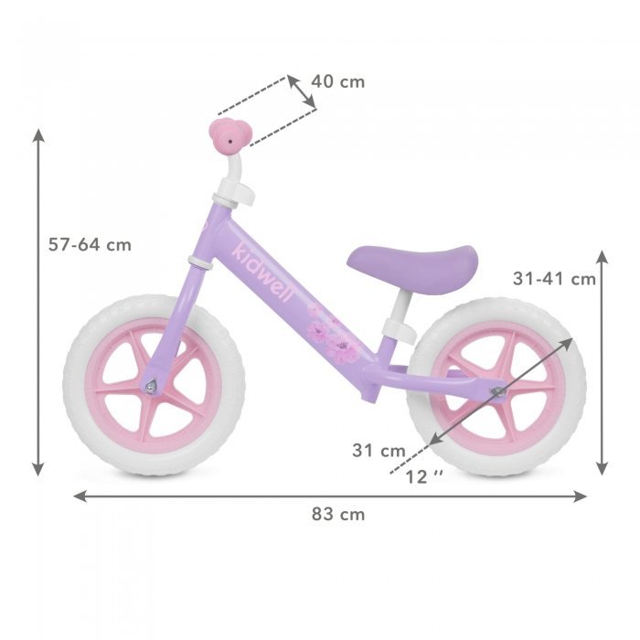 Bicicleta fara pedale Kidwell Rebel violet – imaginea 5