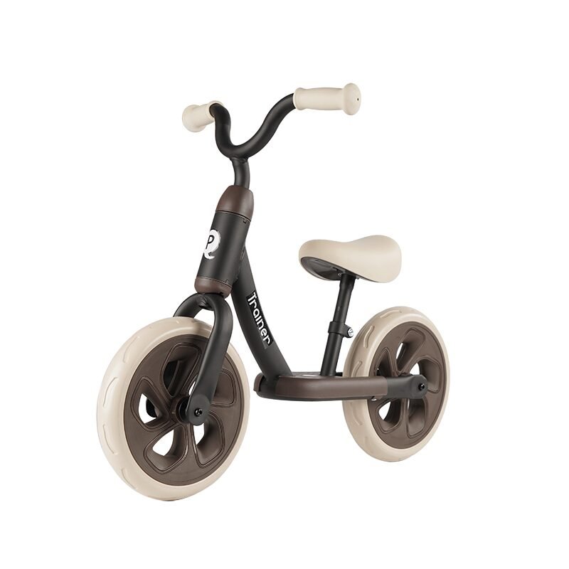 Bicicleta copii fara pedale QPlay Trainer Balance bike negru 10 inch, varsta 2-4 ani, sa din piele ecologica, inaltime ajustabila la ghidon si scaun, roti din spuma EVA cu densitate ridicata – imaginea 7