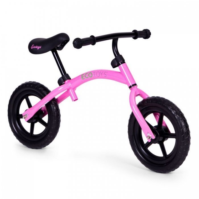 Bicicleta fara pedale cu roti din spuma EVA Ecotoys YM-BB-13 roz – imaginea 5