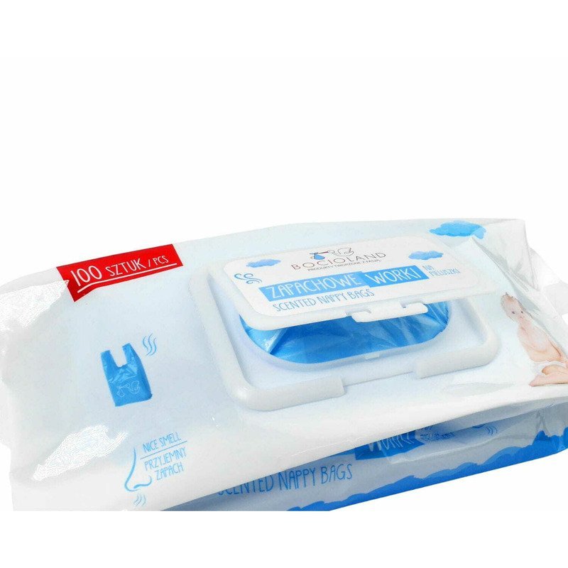Set 100 bucati saci parfumati Bocioland pentru scutece folosite – imaginea 2