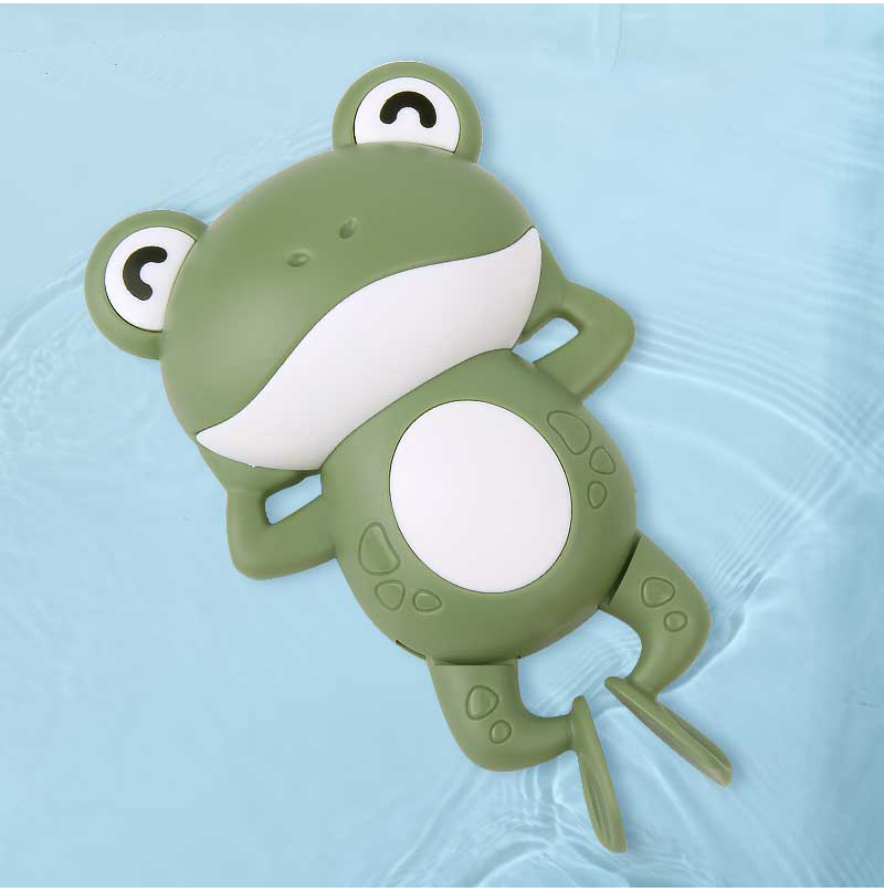 Jucarie de baie cu cheita Swimming frog Green – imaginea 4