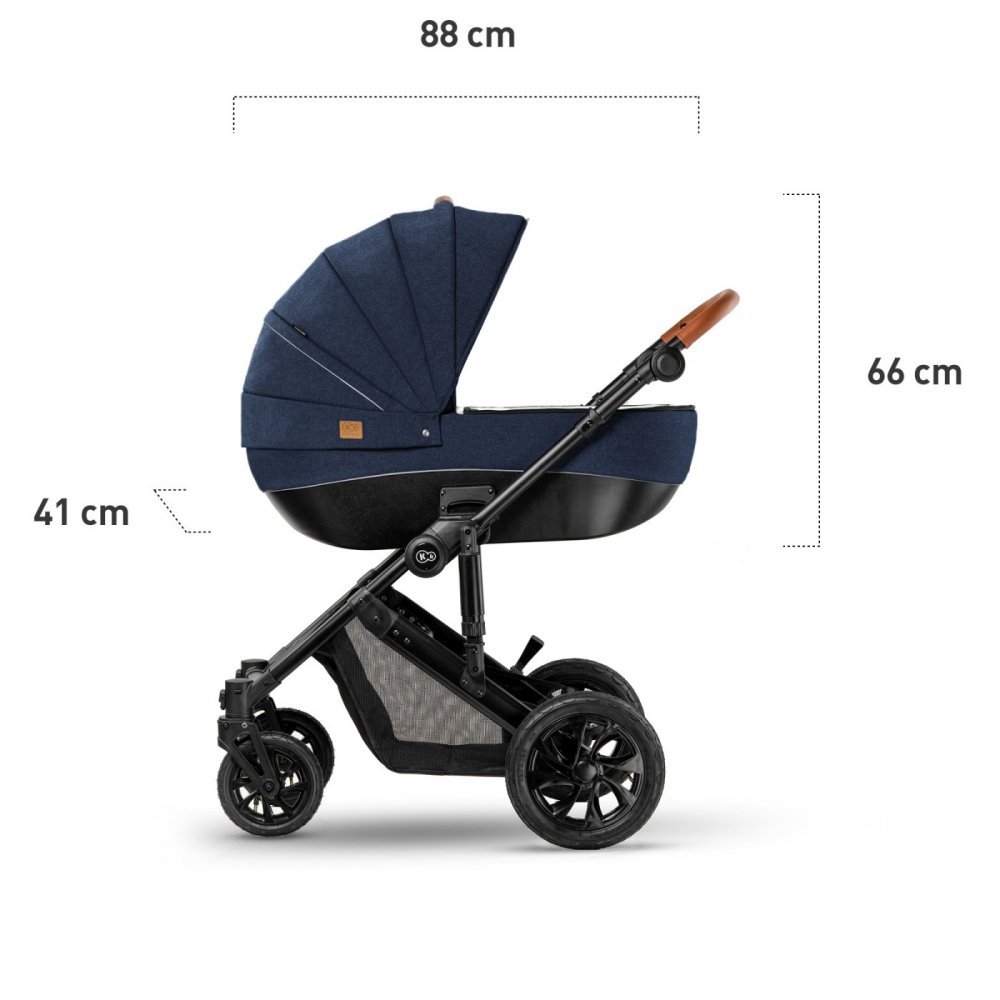 Carucior 3 in 1 Kinderkraft Prime Mink Pro Navy i-Size – imaginea 3