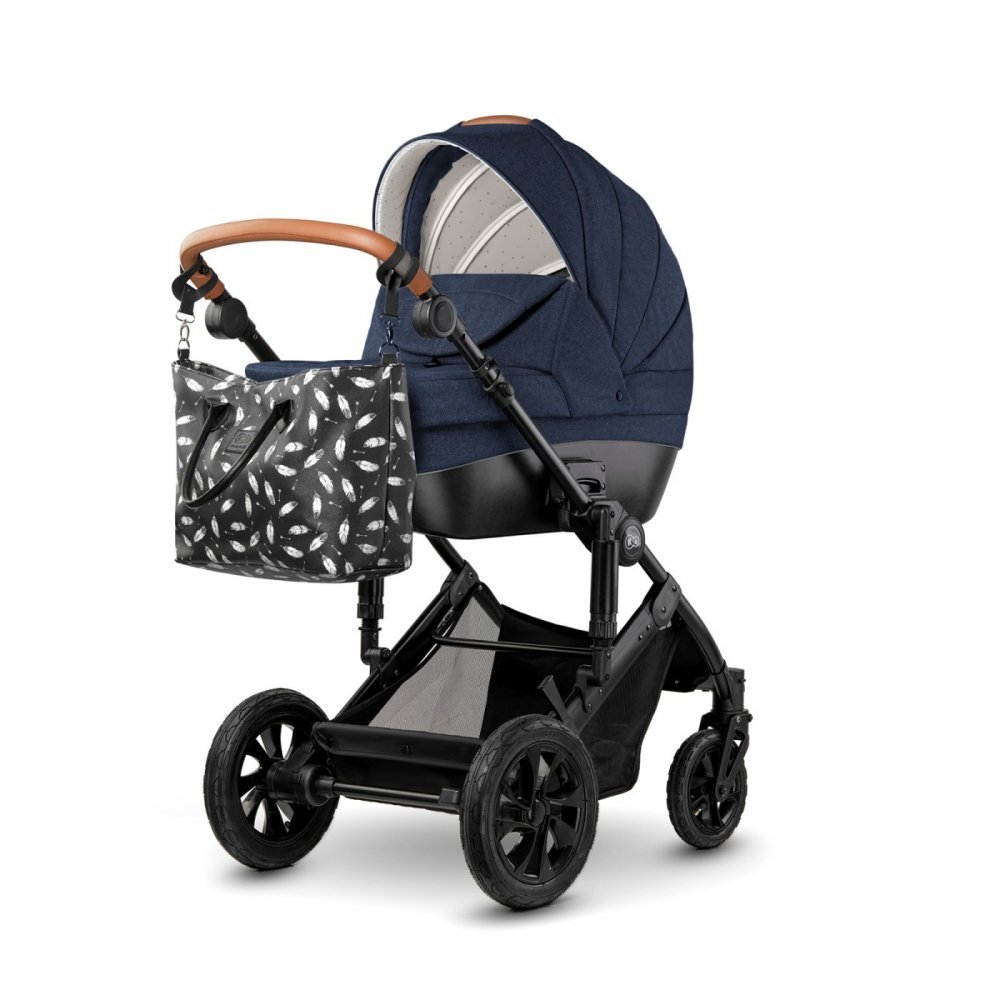 Carucior 3 in 1 Kinderkraft Prime Mink Pro Navy i-Size – imaginea 7