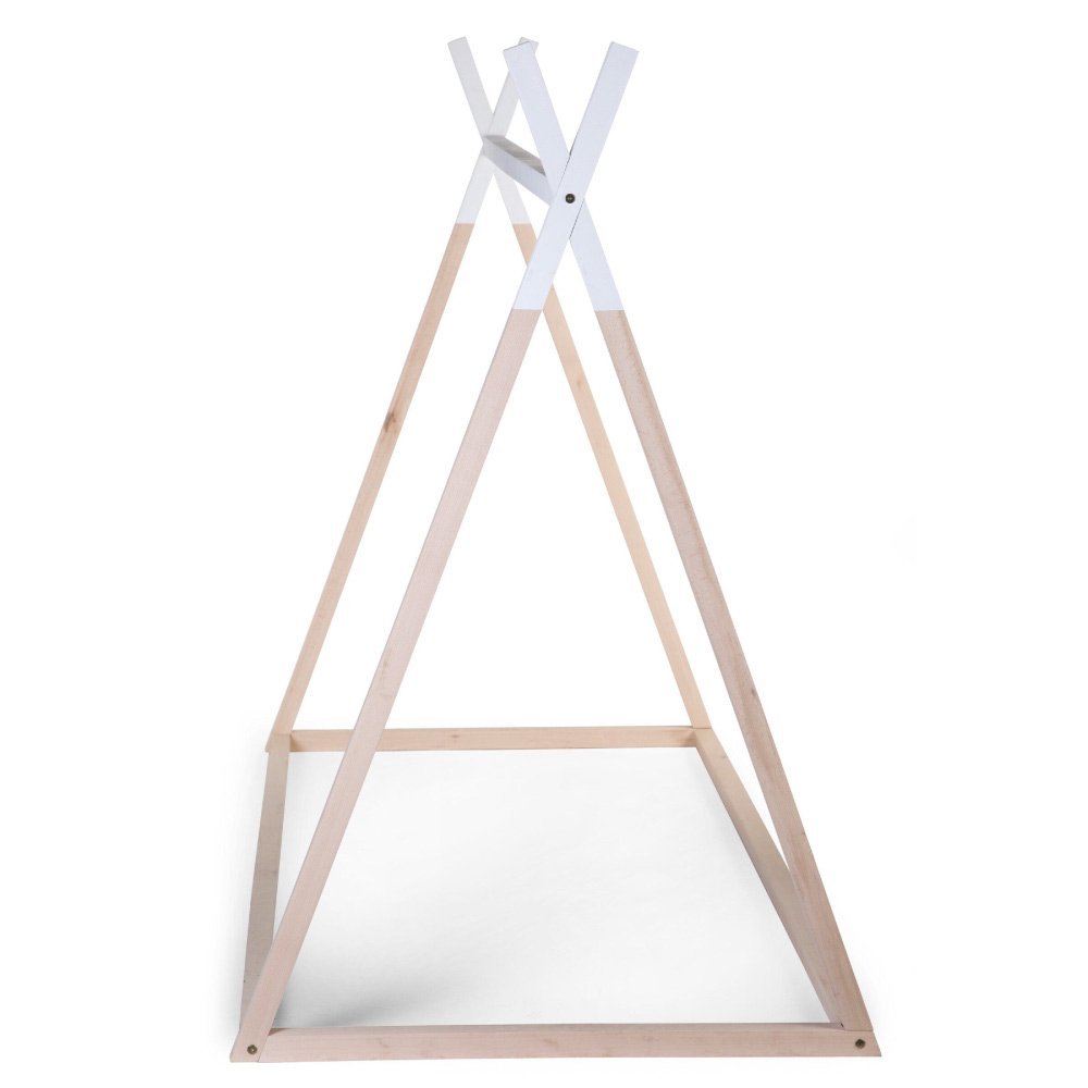 Cadru pat Tipi Childhome 90×200 cm lemn natural alb – imaginea 2