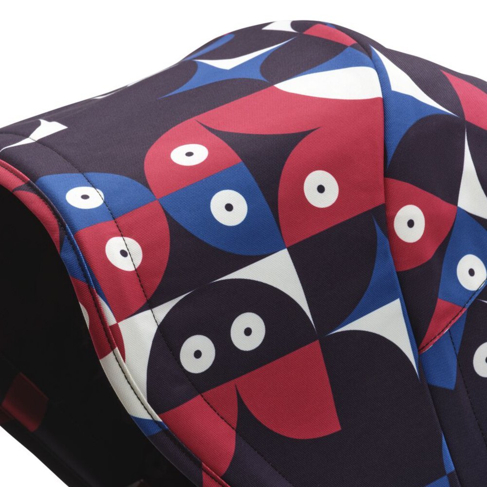 Capotina carucior Bugaboo Bee 6 Animal Explorer red blue – imaginea 2
