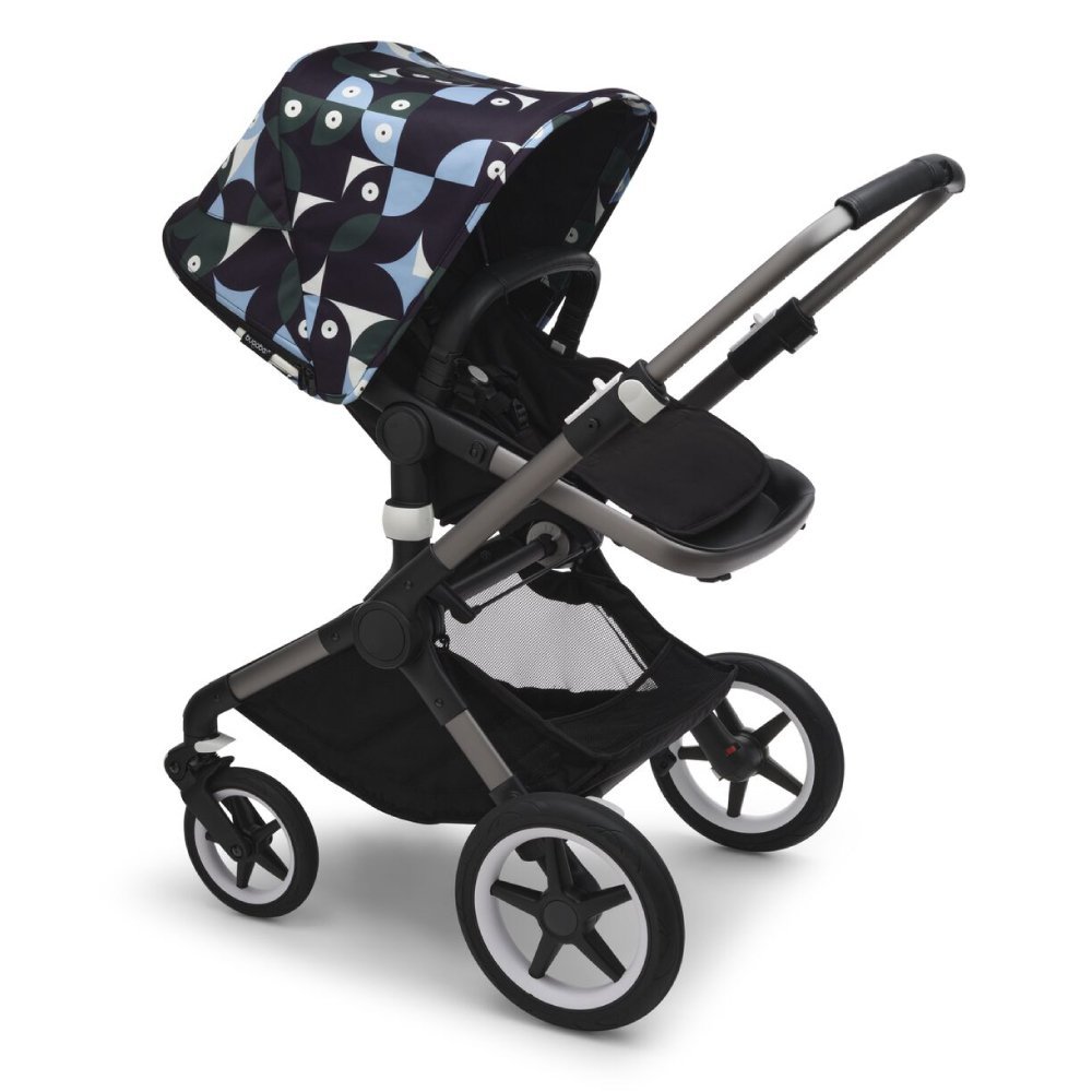Capotina carucior Bugaboo Fox 3 Lynx Animal Explorer green light blue – imaginea 3