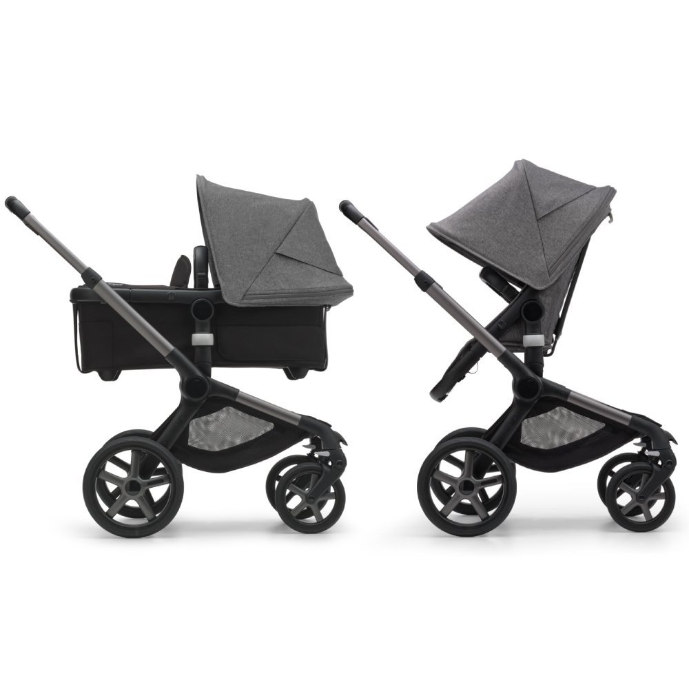 Capotina carucior Bugaboo Fox 5 Lynx grey melange – imaginea 2