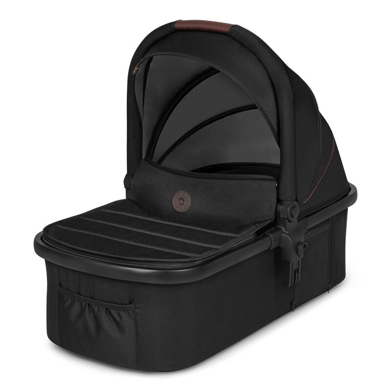 Carucior 2 in 1 Lionelo Amber Cadru aluminiu, Cu landou intarit si salteluta moale, Reversibil, Maner ajustabil, Huse pentru picioare, ploaie, Plasa de tantari, Geanta parinti, Sarcina maxima 22 kg, Standard de siguranta EN18 – imaginea 3