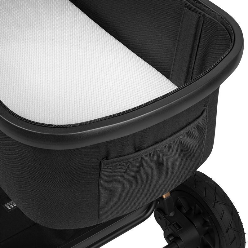 Carucior 2 in 1 Lionelo Amber Cadru aluminiu, Cu landou intarit si salteluta moale, Reversibil, Maner ajustabil, Huse pentru picioare, ploaie, Plasa de tantari, Geanta parinti, Sarcina maxima 22 kg, Standard de siguranta EN18 – imaginea 7