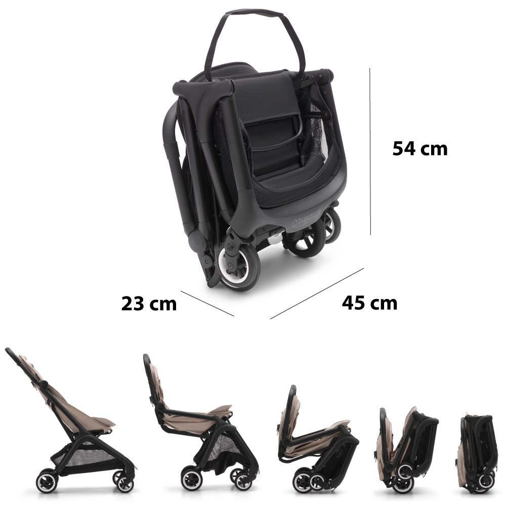 Carucior Bugaboo Butterfly black desert taupe – imaginea 3
