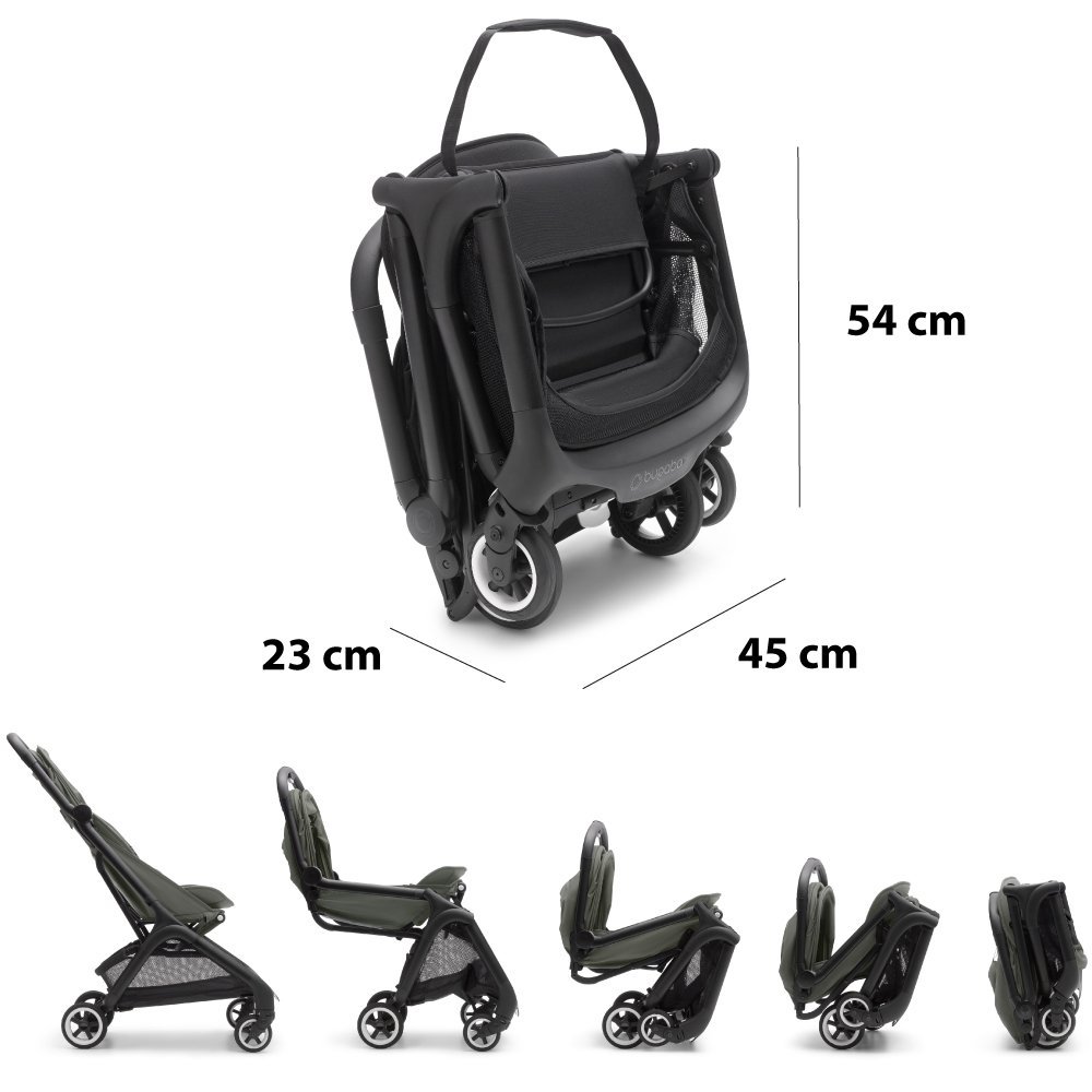 Carucior Bugaboo Butterfly black forest green – imaginea 7