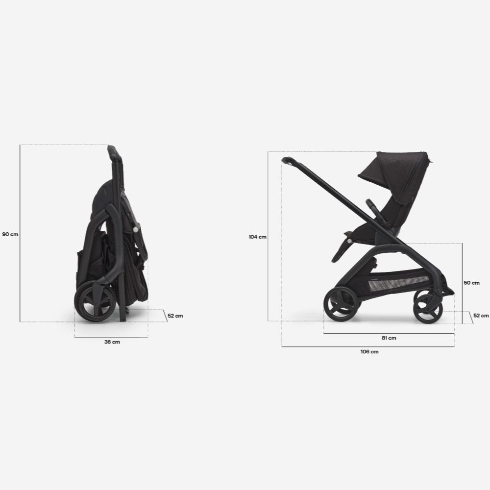 Carucior Bugaboo Dragonfly black desert taupe – imaginea 7