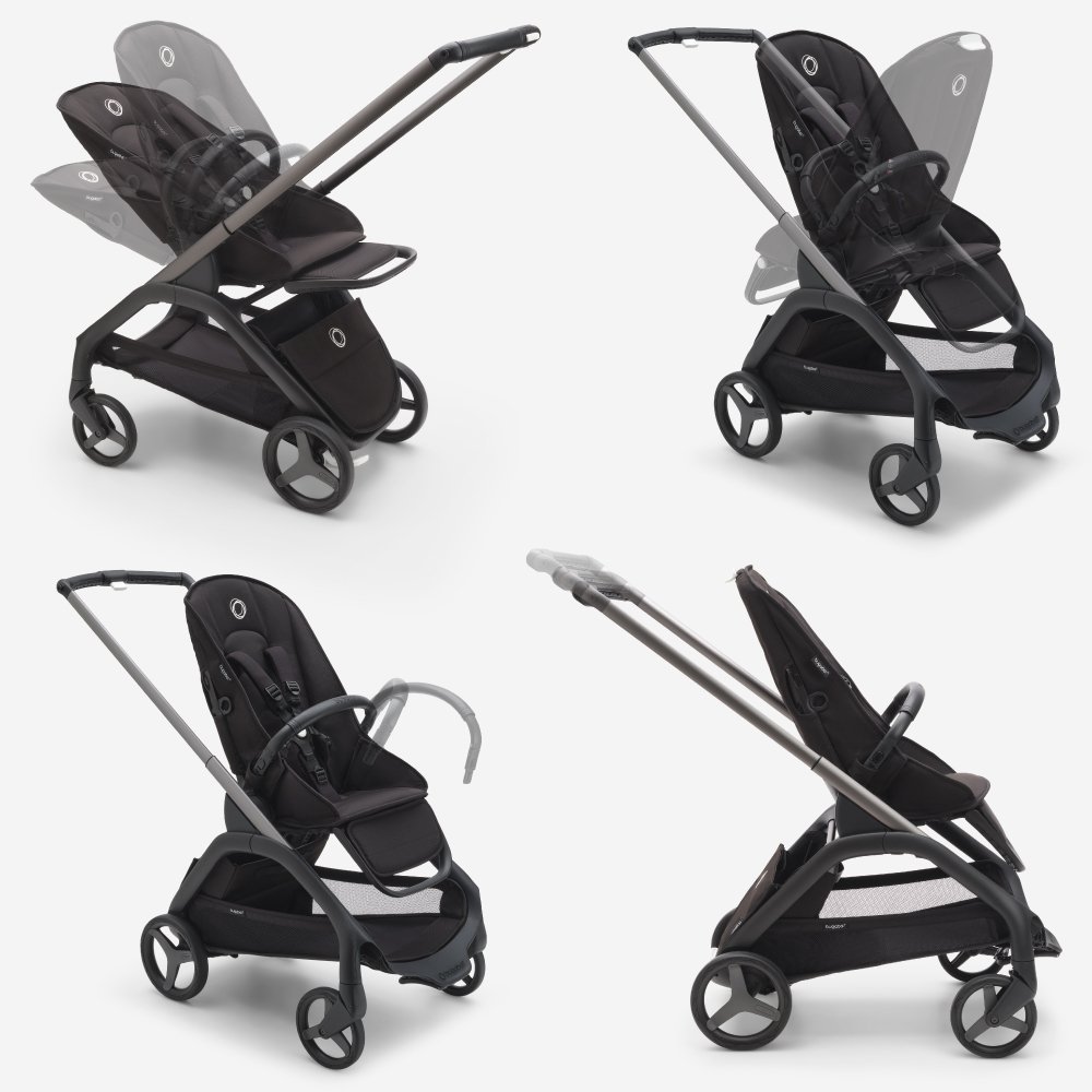 Carucior Bugaboo Dragonfly black midnight black – imaginea 7