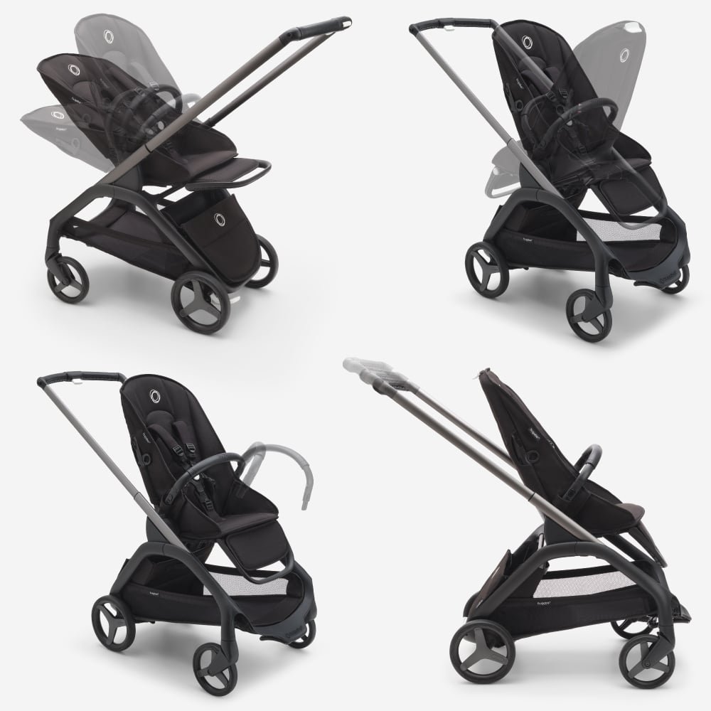 Carucior Bugaboo Dragonfly graphite grey melange – imaginea 7