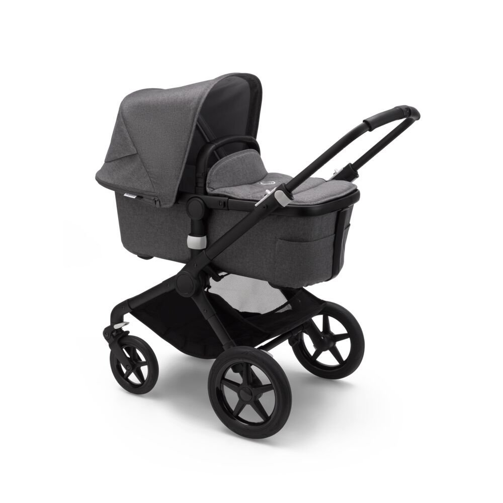 Carucior 2 in 1 Bugaboo Fox 2 Complete black grey melange – imaginea 2