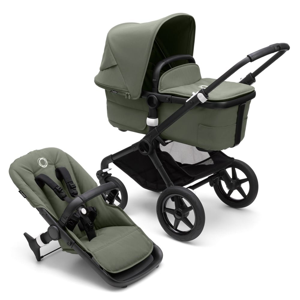 Carucior 2 in 1 Bugaboo Fox 3 black forest green – imaginea 6