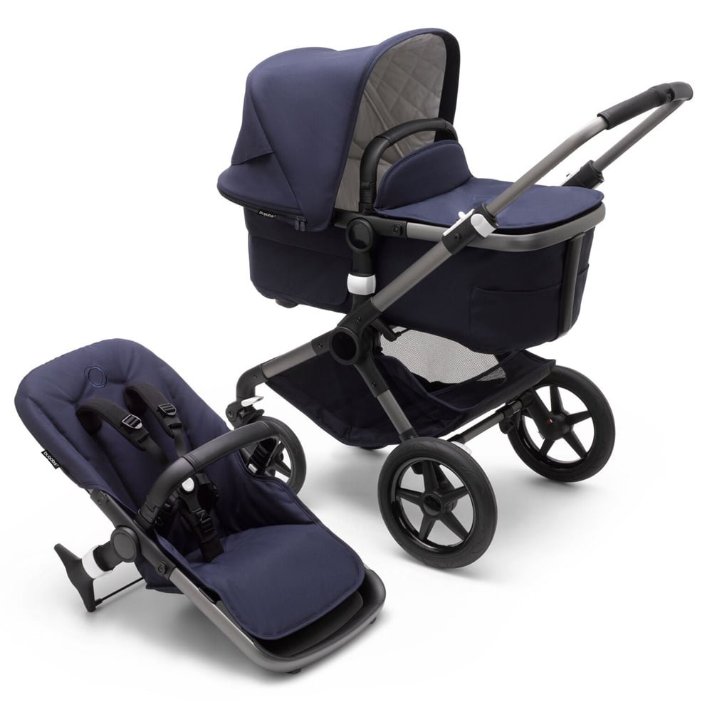 Carucior 2 in 1 Bugaboo Fox 3 Classic graphite dark navy – imaginea 7