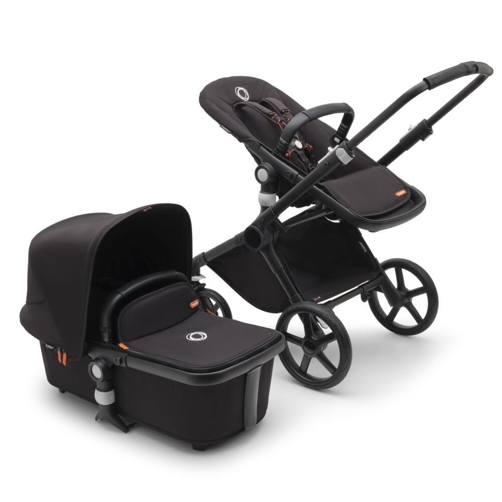 Carucior 2 in 1 Bugaboo Fox Cub black midnight black – imaginea 2