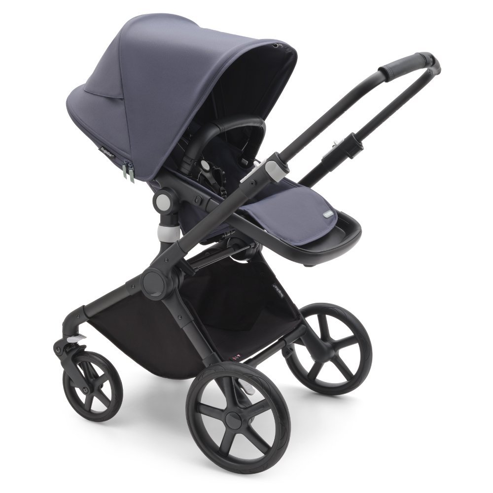 Carucior 2 in 1 Bugaboo Fox Cub black stormy blue – imaginea 3