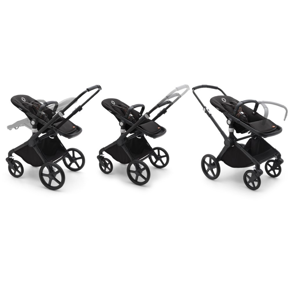 Carucior 2 in 1 Bugaboo Fox Cub black stormy blue – imaginea 6