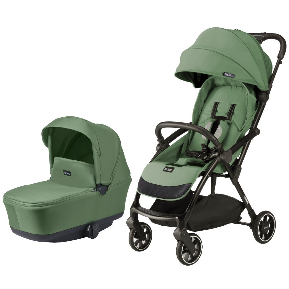 Carucior Leclerc Magic Fold Plus 2 in 1 green – imaginea 4