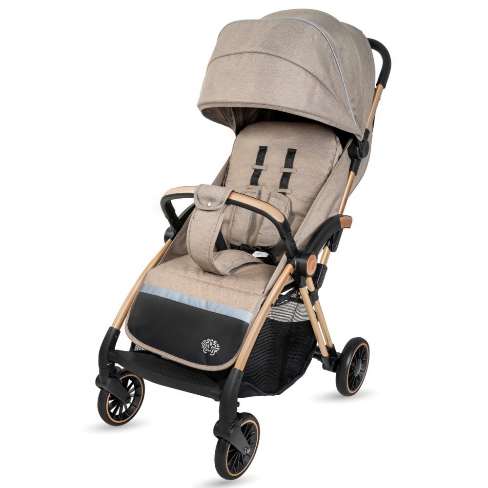 Carucior sport AppeKids Upp ultracompact cu pliere automata Bubble Beige – imaginea 6