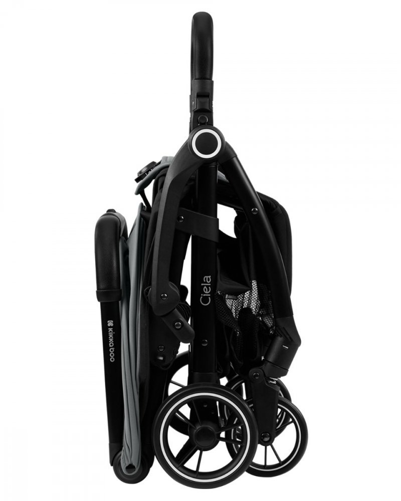 Carucior cu pliere automata KikkaBoo pana la 22kg Ciela Gri – imaginea 2