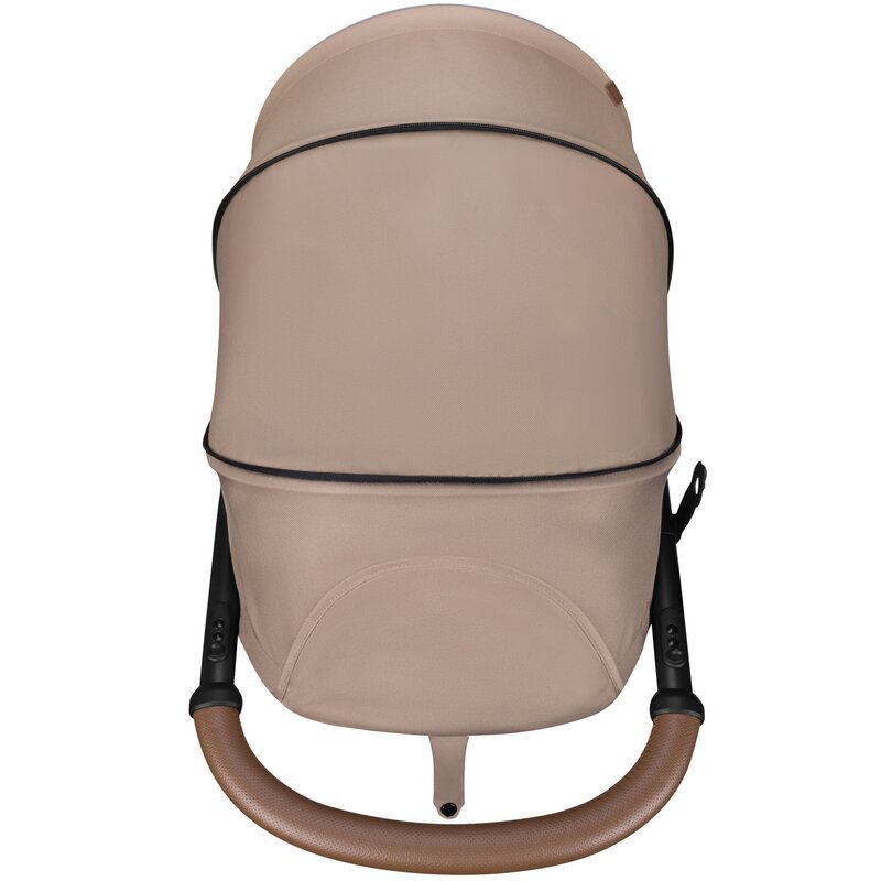 Carucior pentru copii Lionelo Annet Plus Bej, cu accesorii si capotina XXL reglabila, 0-22 kg, conform cu standardele europene de securitate – imaginea 6