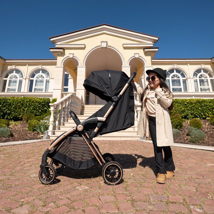 Carucior sport autofold Quick pana la 22 kg Grey – imaginea 3