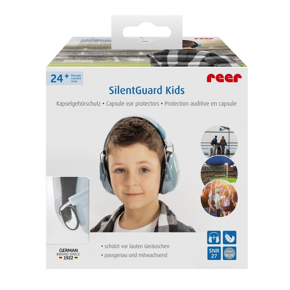 Casti antifonice pentru copii Reer SNR 27 SilentGuard Kids albastru – imaginea 2