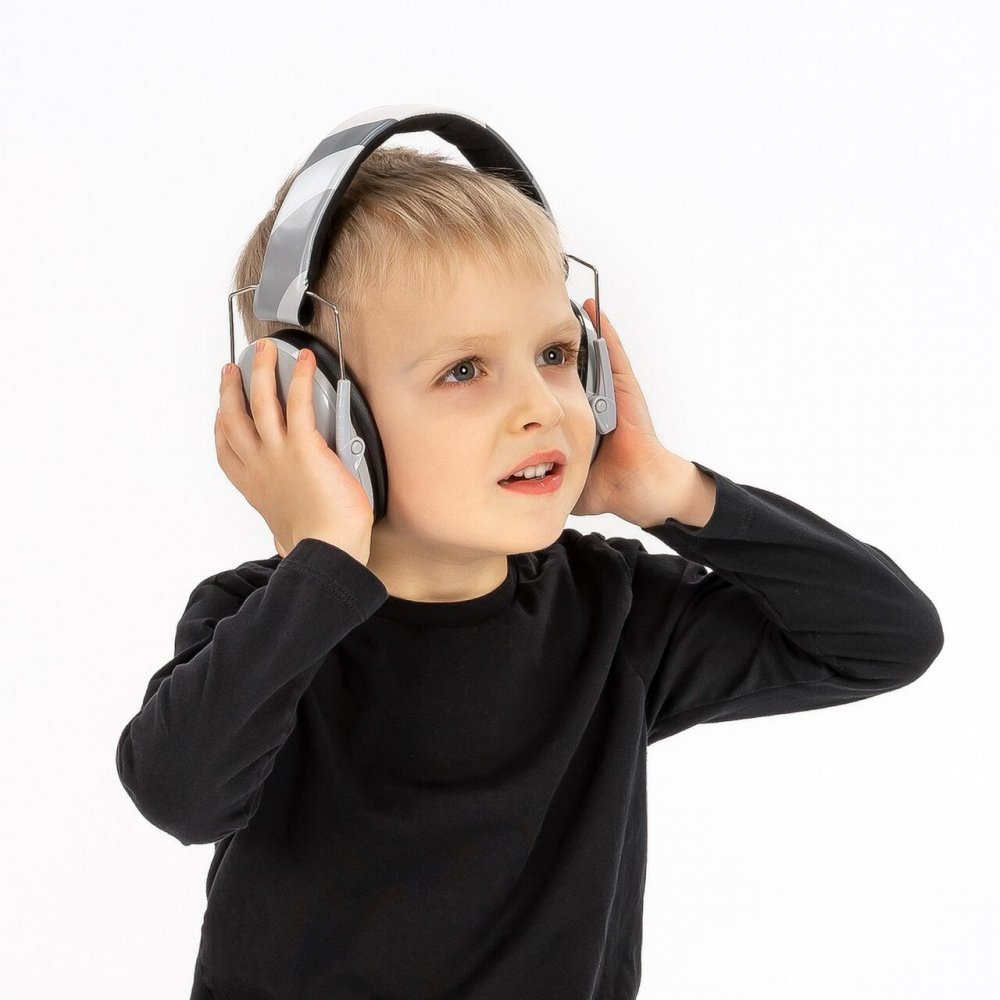 Casti antifonice pentru copii Reer SNR 27 SilentGuard Kids gri – imaginea 3