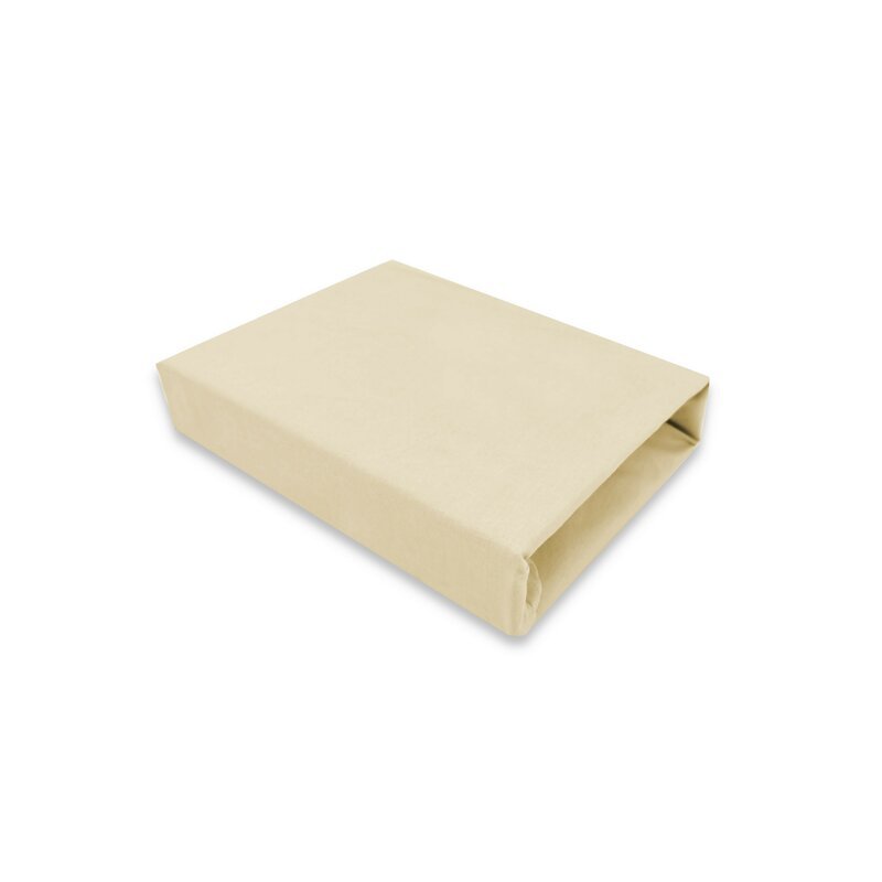 Cearceaf cu elastic MimiNu jerse 160×80 cm nugat