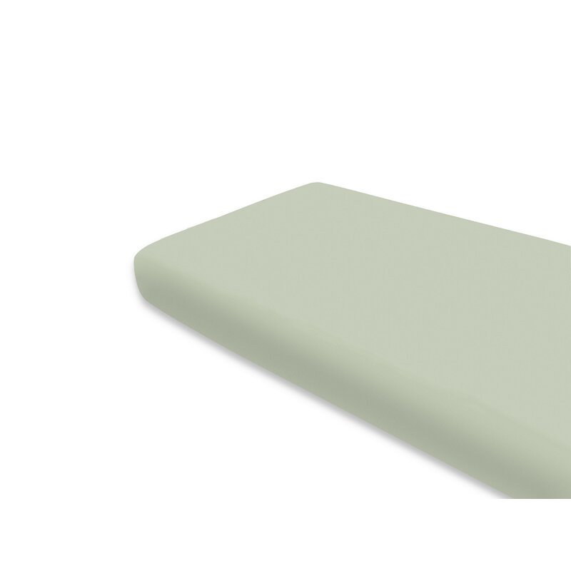 Cearceaf cu elastic MimiNu jerse 160×80 cm olive – imaginea 3