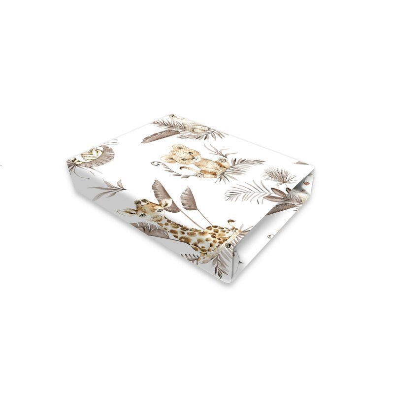 Cearceaf cu elastic MimiNu 160×80 cm din bumbac Savanna