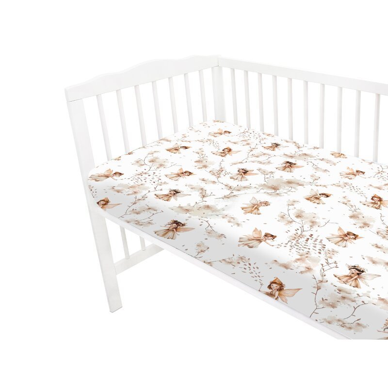 Cearceaf cu elastic MimiNu pentru patut 120×60 cm din bumbac Fairy