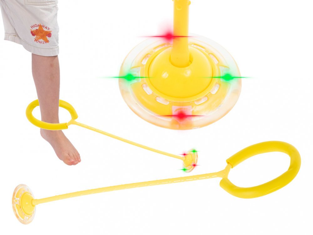 Coarda de sarit Hula Hoop cu lumini LED Yellow – imaginea 5
