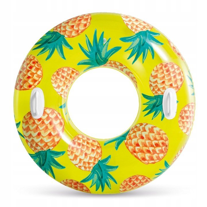 Colac gonflabil cu manere Intex 107 cm Ananas – imaginea 2