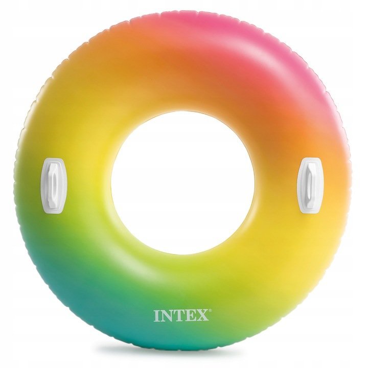 Colac gonflabil de inot cu manere 119 cm Multicolor – imaginea 4