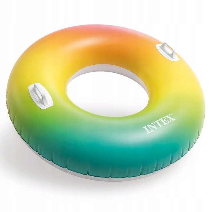 Colac gonflabil de inot cu manere 119 cm Multicolor – imaginea 2