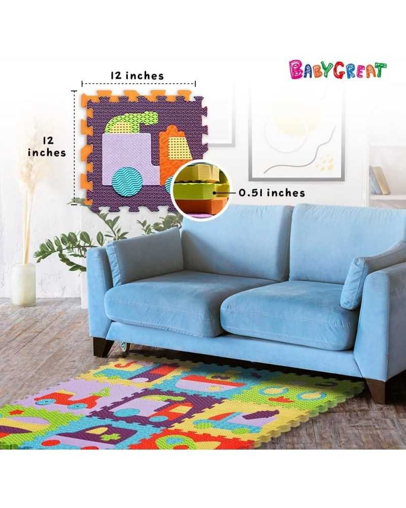 Covoras Puzzle Lumea jucariilor 92×92 cm – imaginea 3