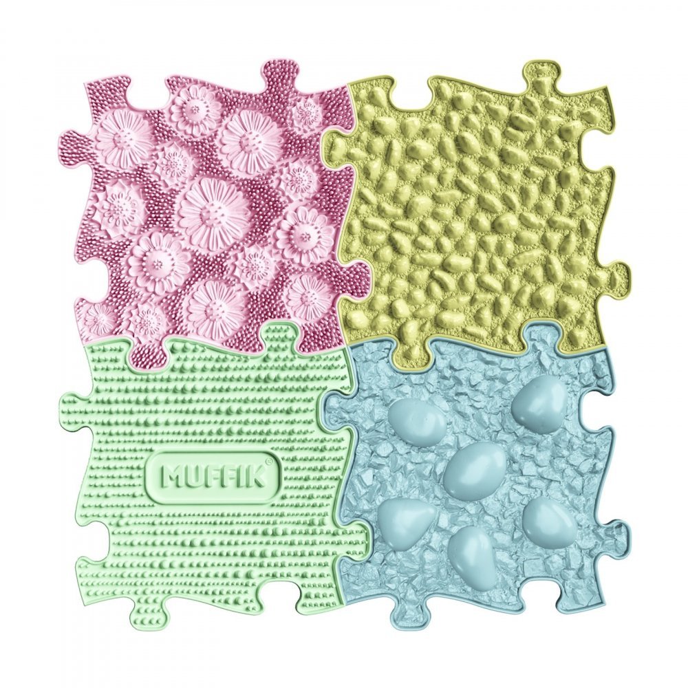 Covoras ortopedic senzorial puzzle Set Pastel Start – imaginea 2