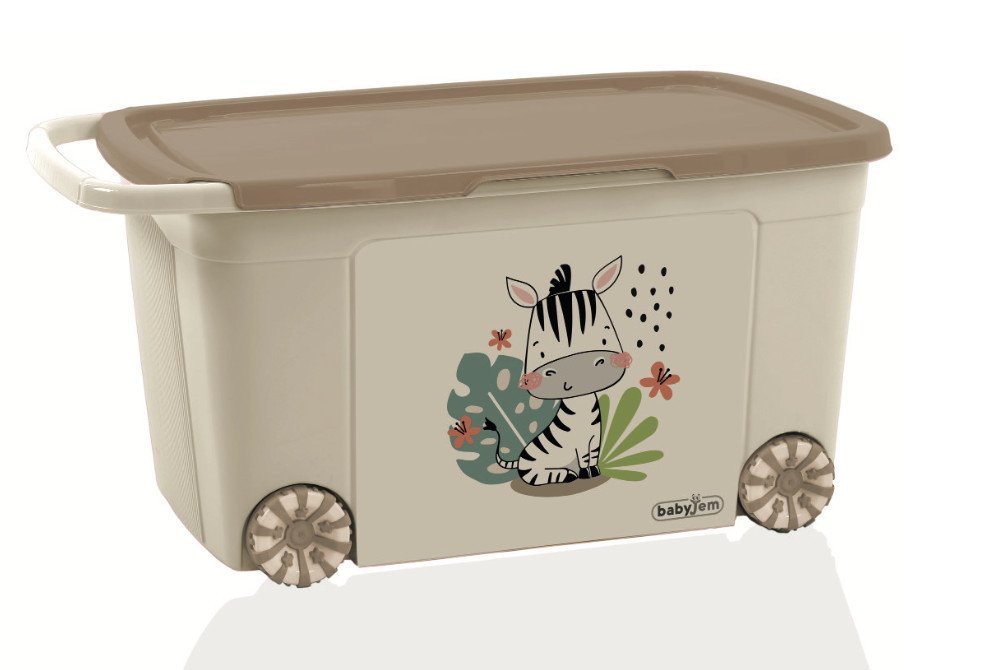 Cutie depozitare jucarii BabyJem 40×43 cm Bej – imaginea 2