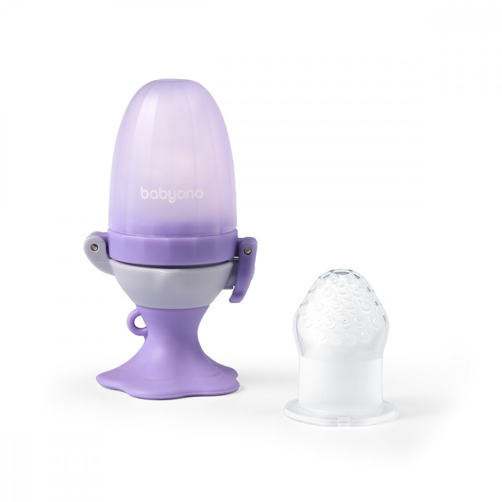 Dispozitiv hranire copii cu rasucire Babyono floare mov – imaginea 6