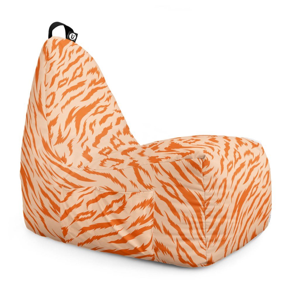 Fotoliu puf Bean Bag tip chill XL tigre orange – imaginea 6
