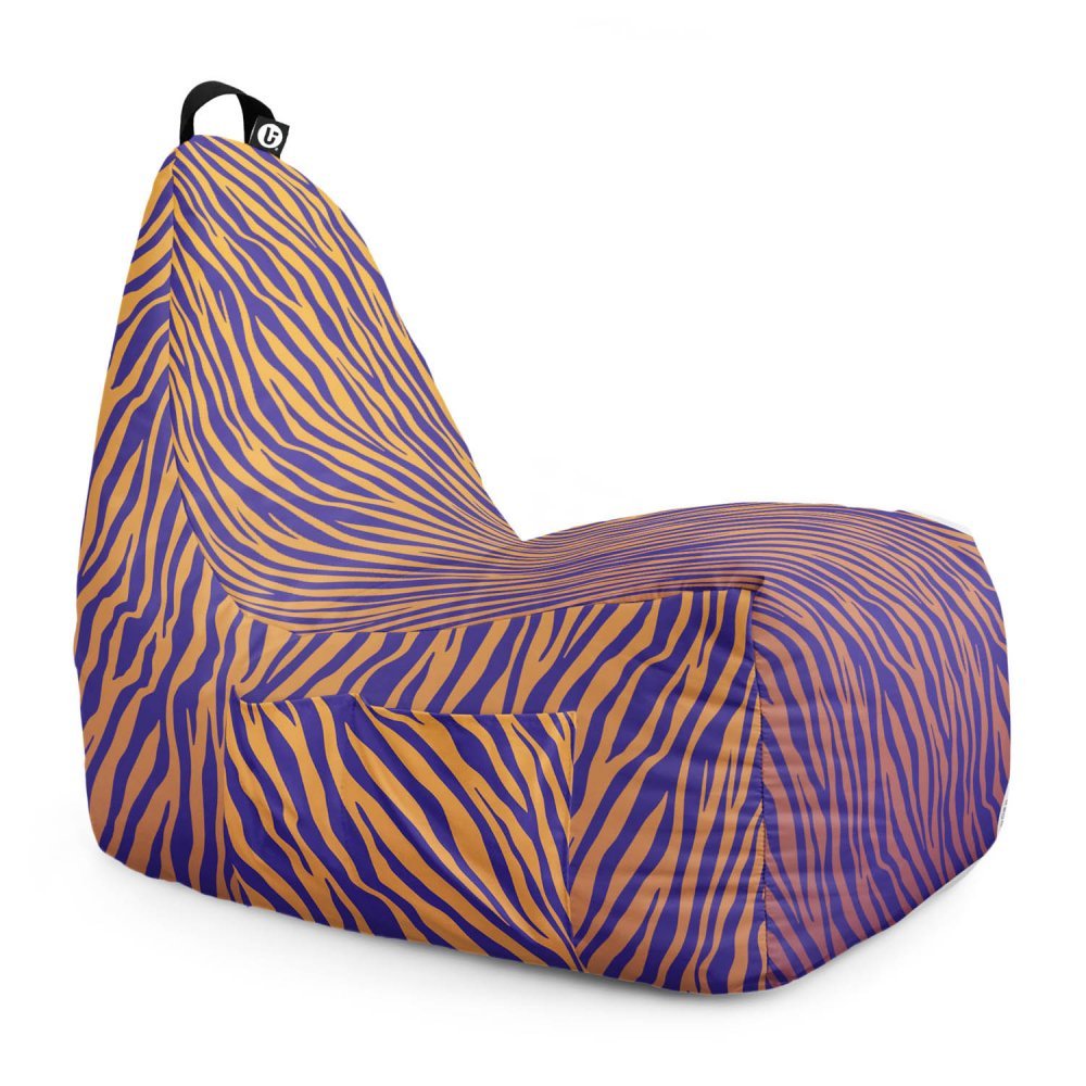 Fotoliu puf Bean Bag tip chill XL zebra gradient dark – imaginea 6