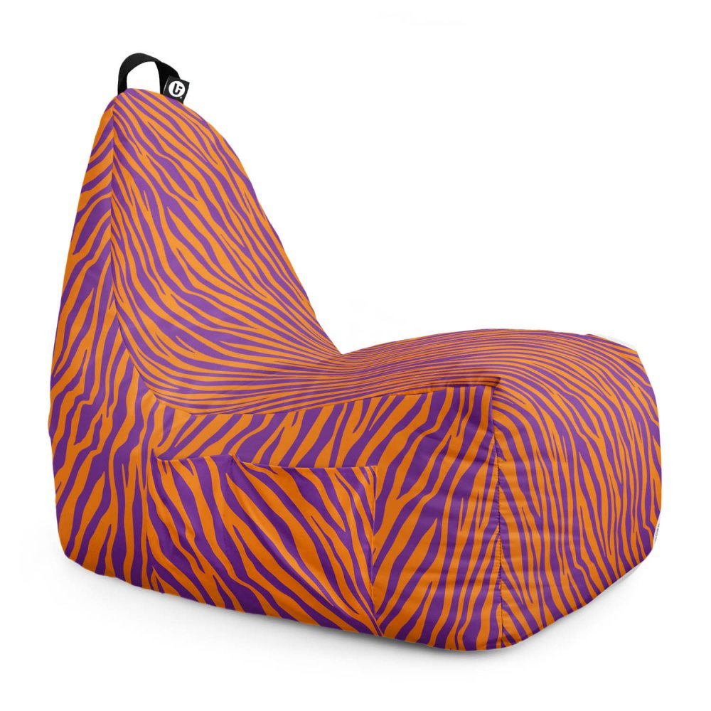 Fotoliu puf Bean Bag tip chill XL zebra purple – imaginea 6