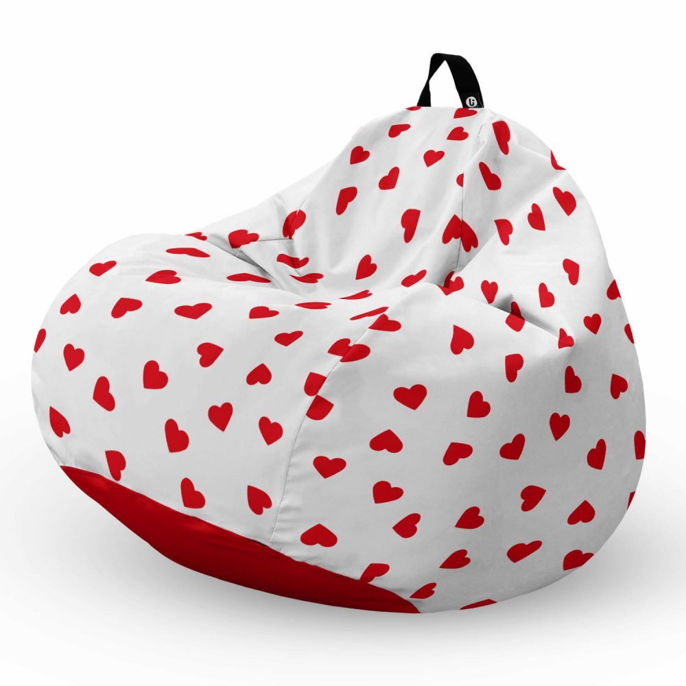 Fotoliu Puf Bean Bag tip Para L inimi fundal alb – imaginea 5