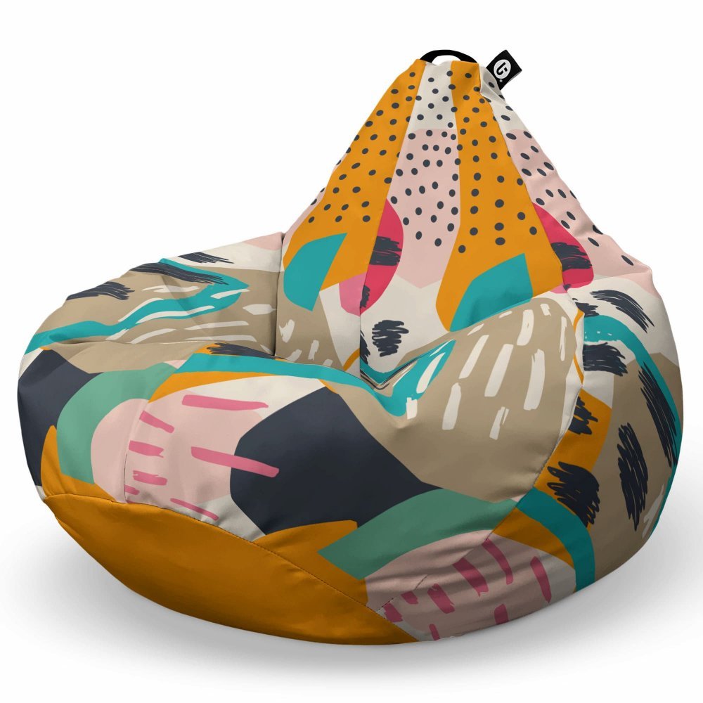 Fotoliu Puf Bean Bag tip Para XL Abstract Passionfruit – imaginea 5